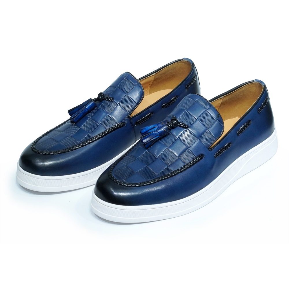 Men Shoes Boss - Mocasines de cuero genuino con borlas