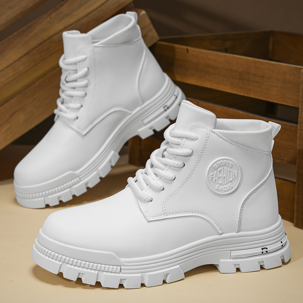 Men Shoes Type - Botas de moto blancas a la