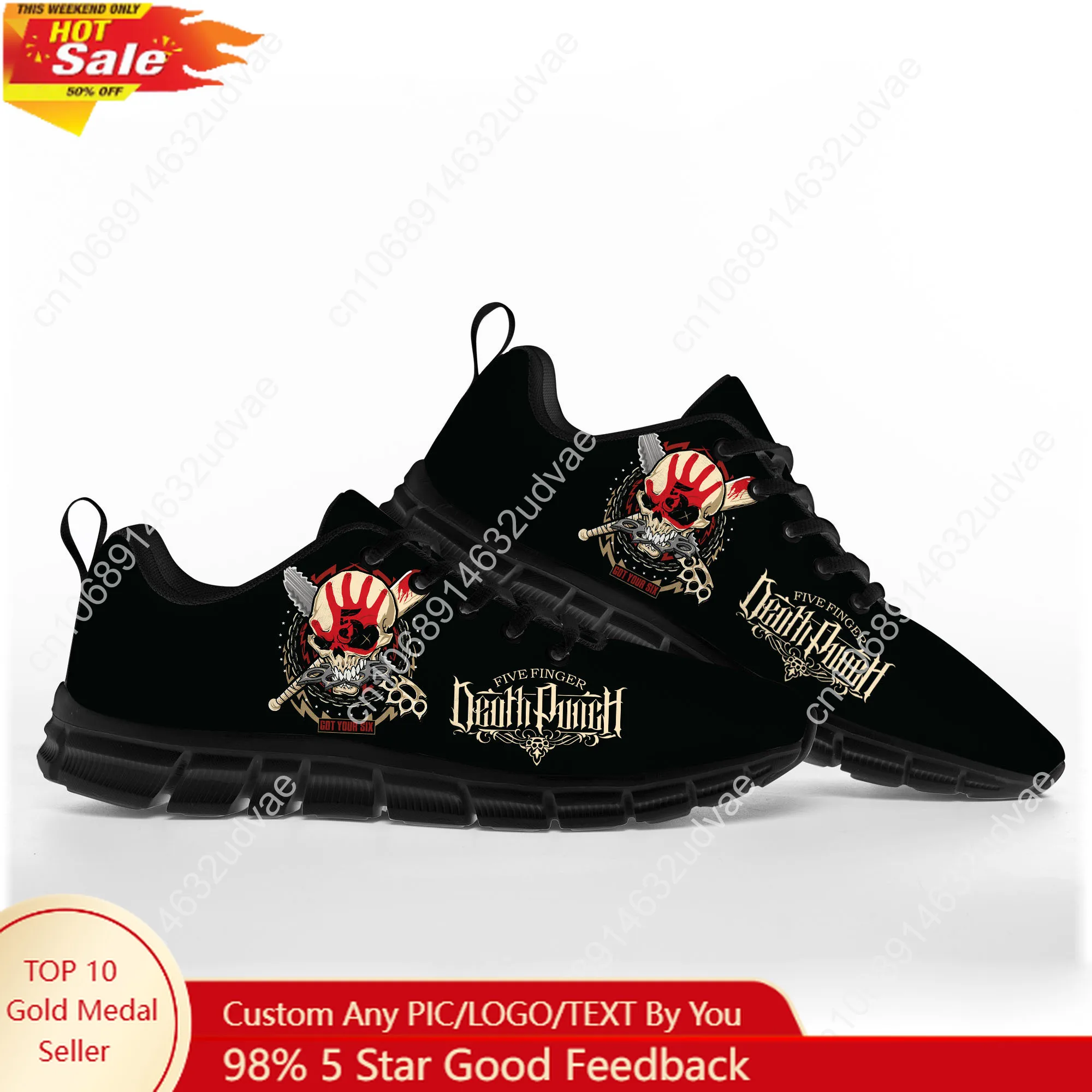 Men Shoes Sneakers - Five Finger Death Punch Zapatos deportivos