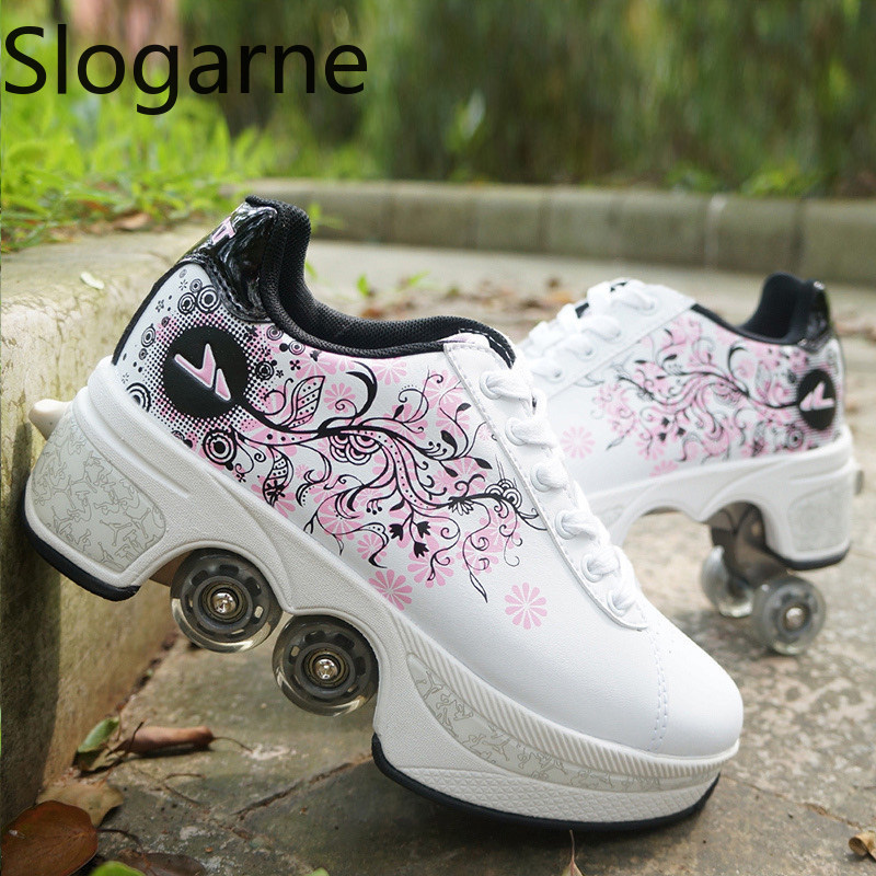 Men Shoes Size - Zapatos de patines de 4 ruedas