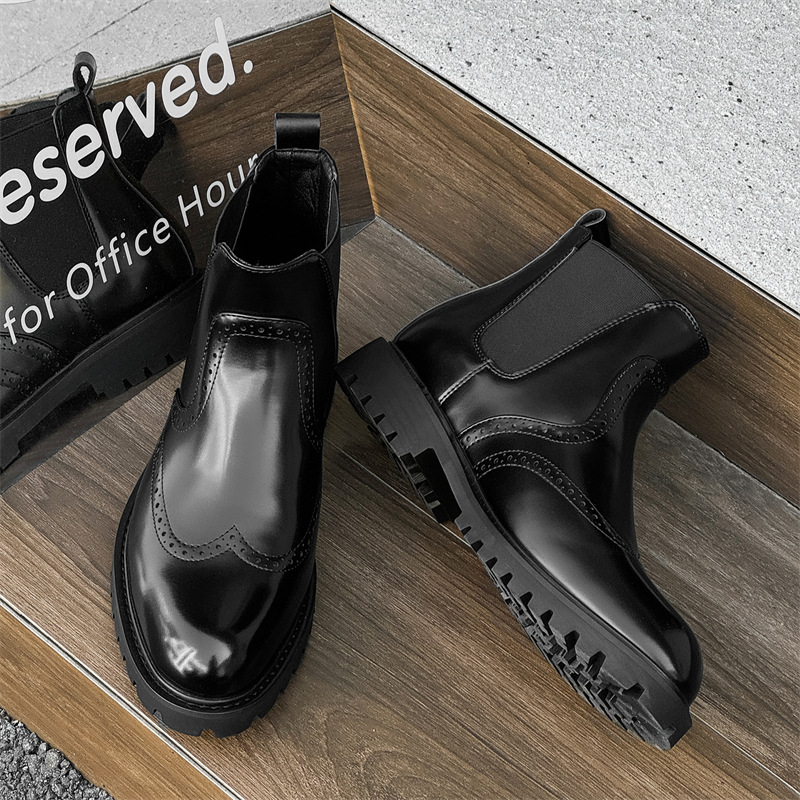 Men'S Shoes Brogues - Botas chelsea de talla grande para