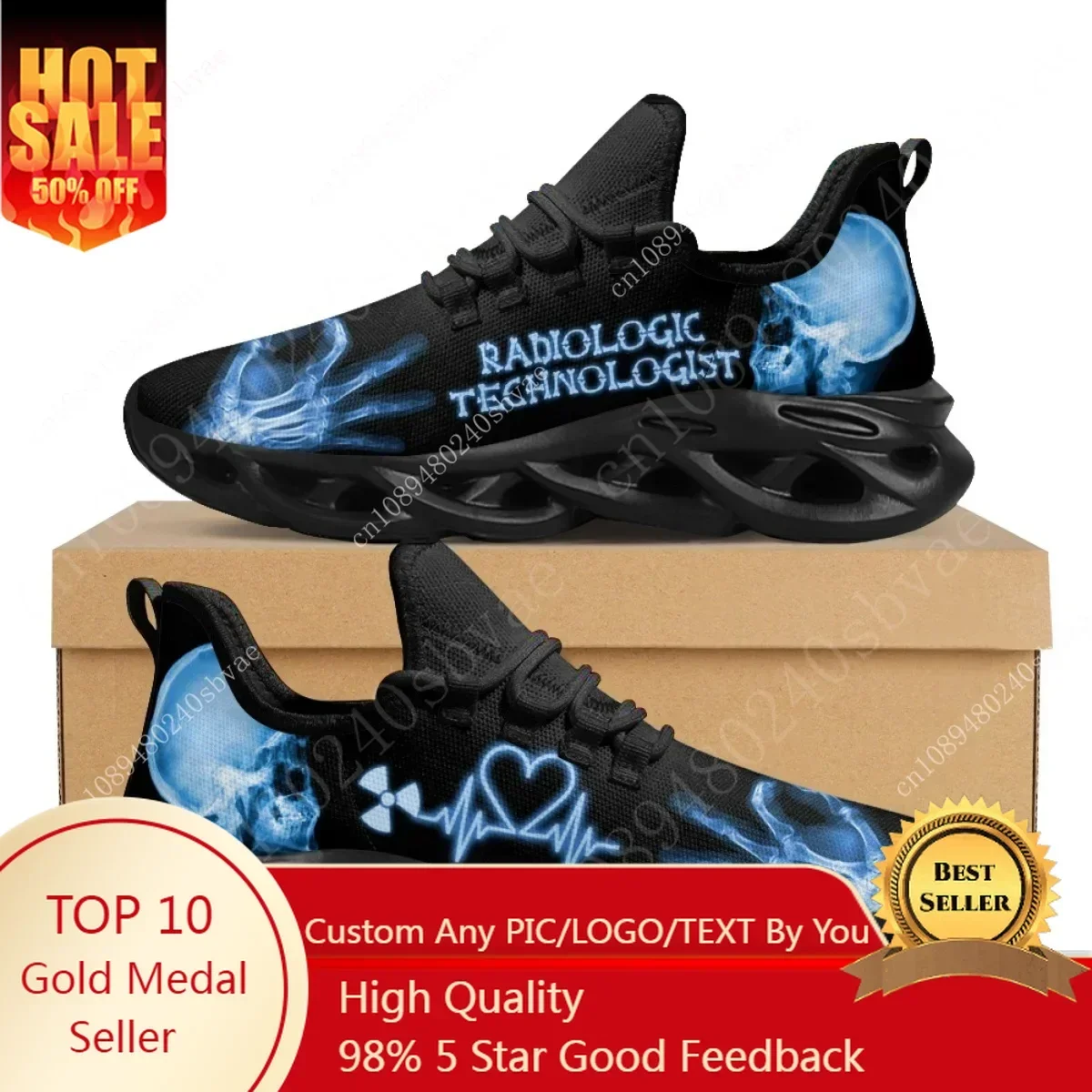 Men Shoes Sneakers - Zapatillas de deporte para técnico radiológico,