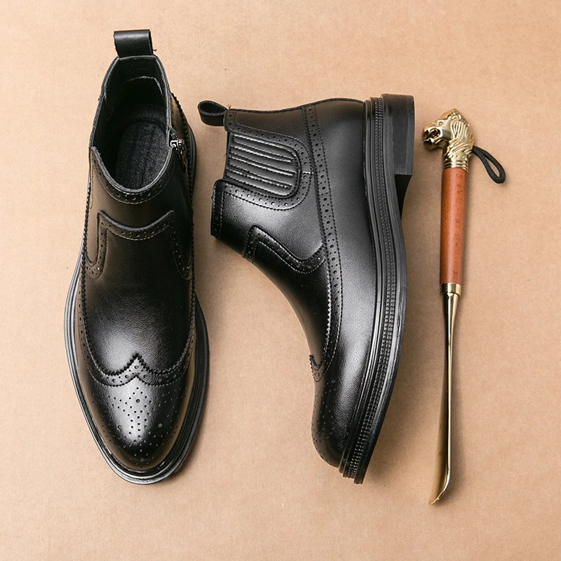 Botas Chelsea con cremallera l - Men'S Shoes Brogues reseña y precio