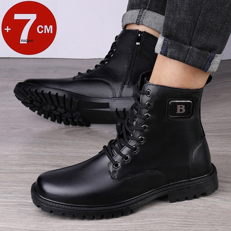 Botas con elevador de cuero ge - Men Shoes Boss reseña y precio