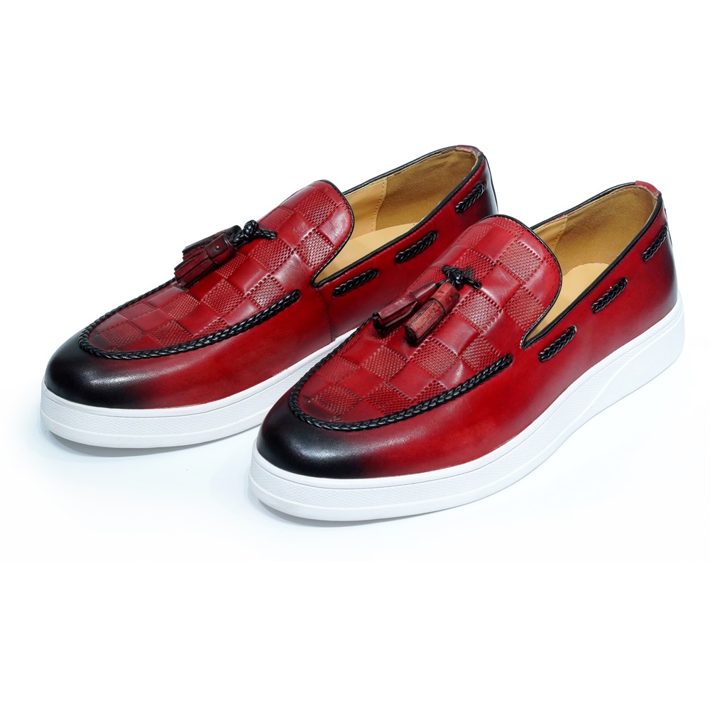 Mocasines de cuero genuino con - Men Shoes Boss reseña y precio