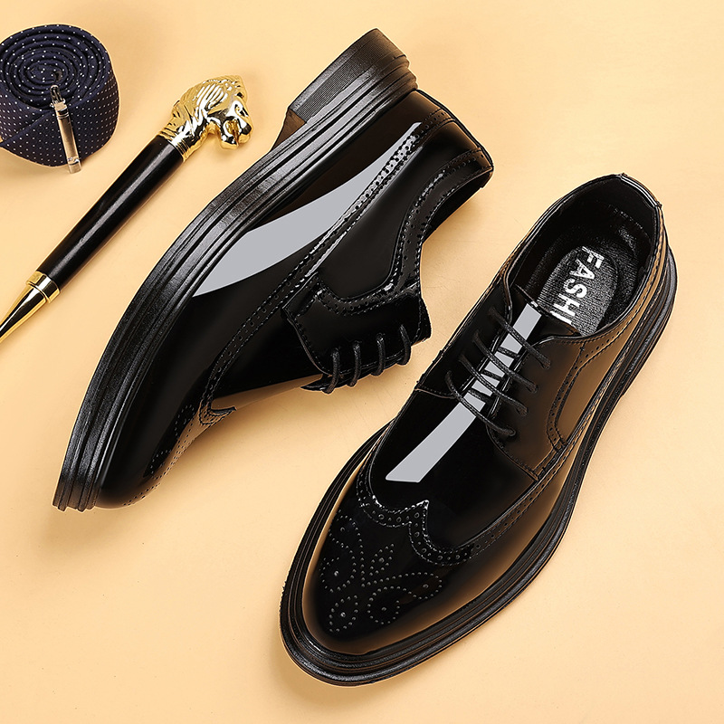 Zapatos de vestir de charol pa - Men'S Shoes Brogues reseña y precio