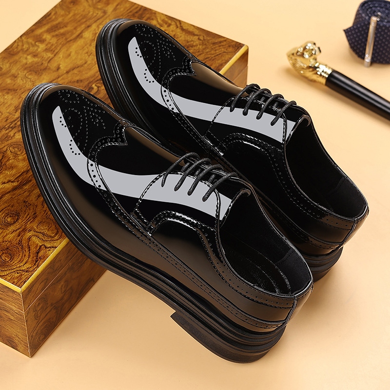 Zapatos de vestir de charol pa - Men'S Shoes Brogues reseña y precio