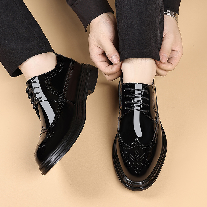 Zapatos de vestir de charol pa - Men'S Shoes Brogues reseña y precio