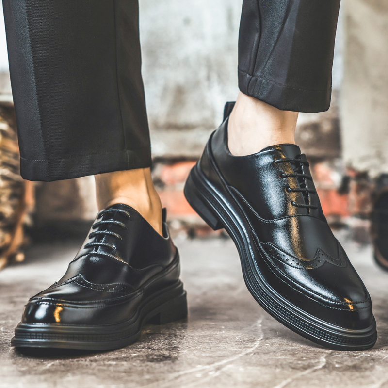 Zapatos de Cuero para Hombre q - Men'S Shoes Brogues reseña y precio