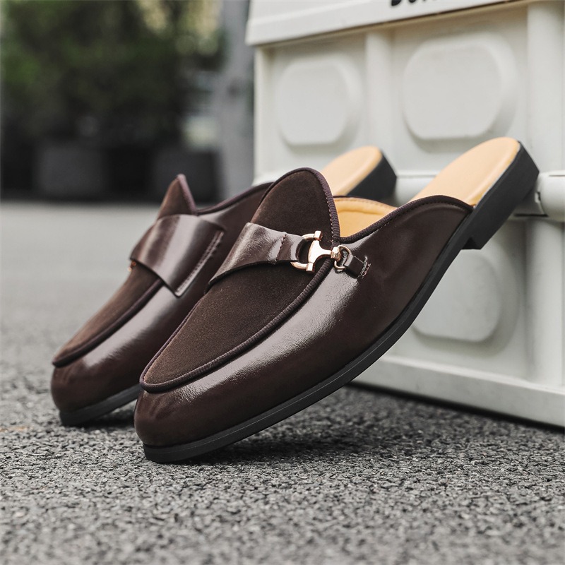 Mules de caballero con diseño  - Men'S Shoes Drivers reseña y precio