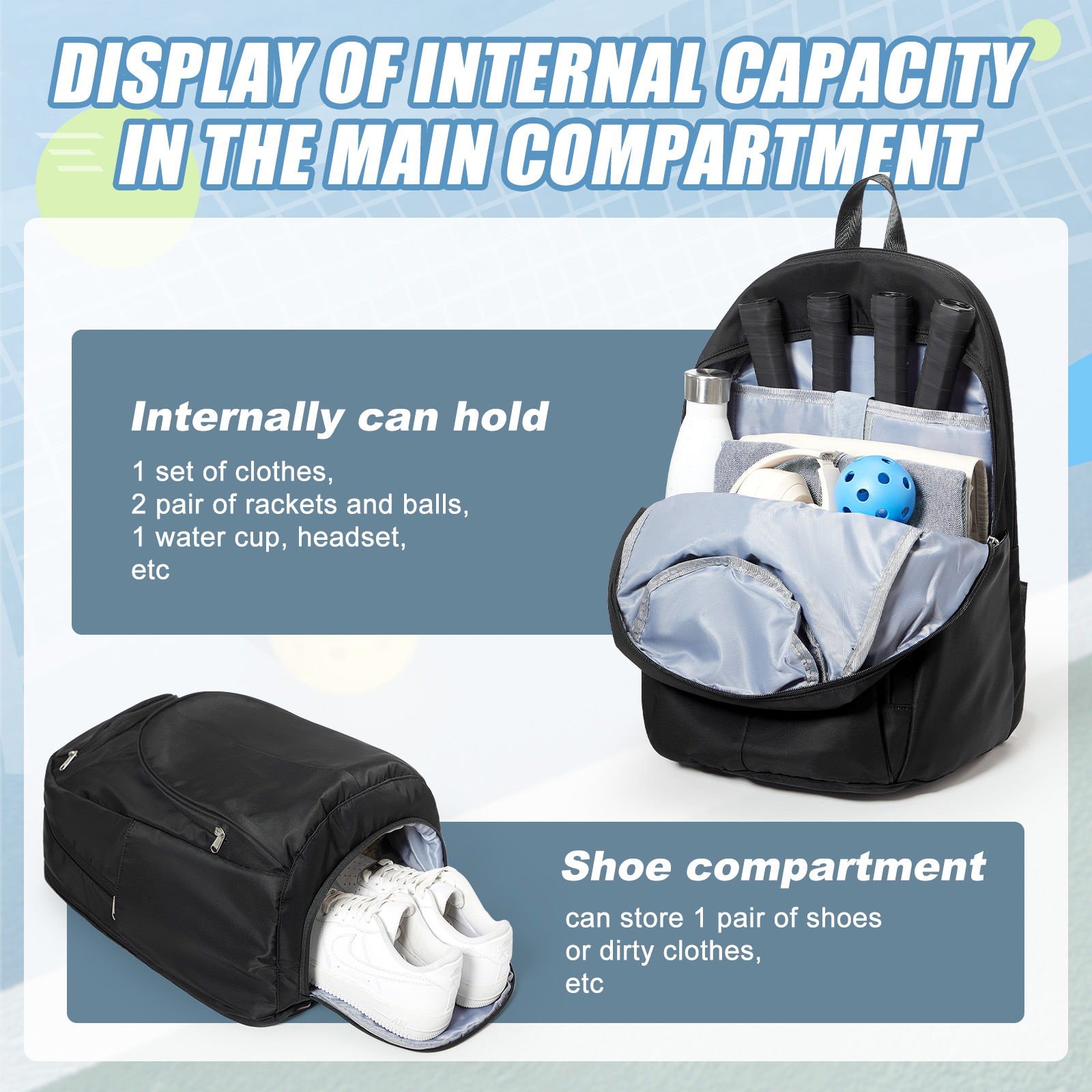 Bolsa de Tenis, Mochila de Ten - Men Shoes Men reseña y precio
