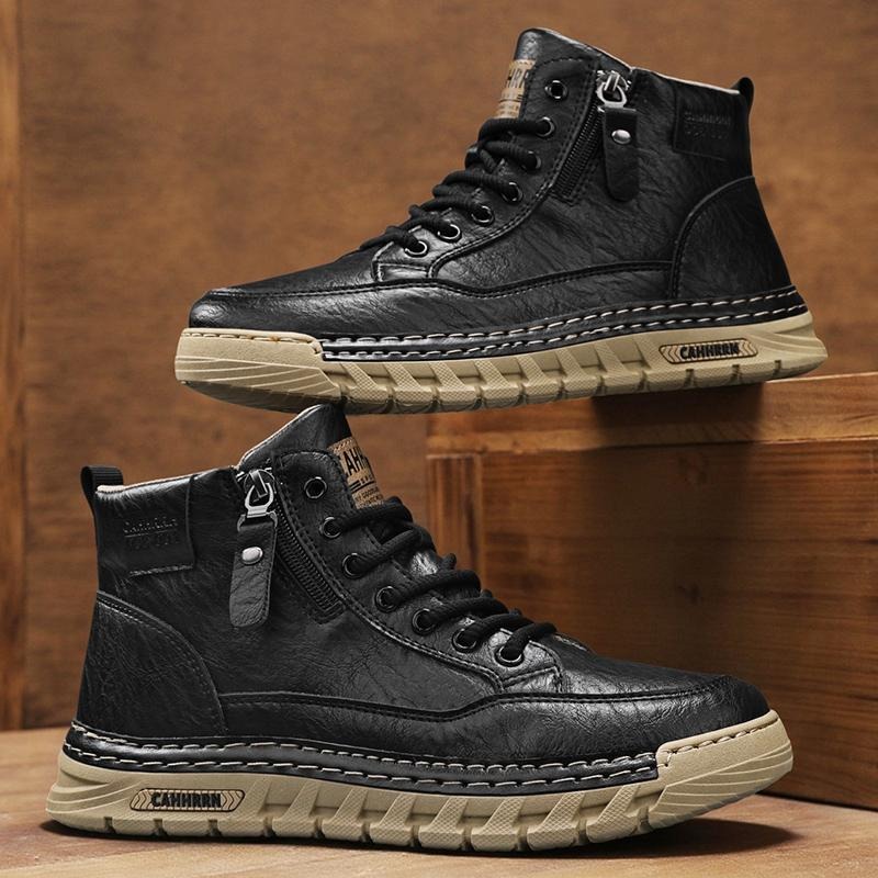 Botas de cuero para Hombre, bo - Men Shoes Type reseña y precio