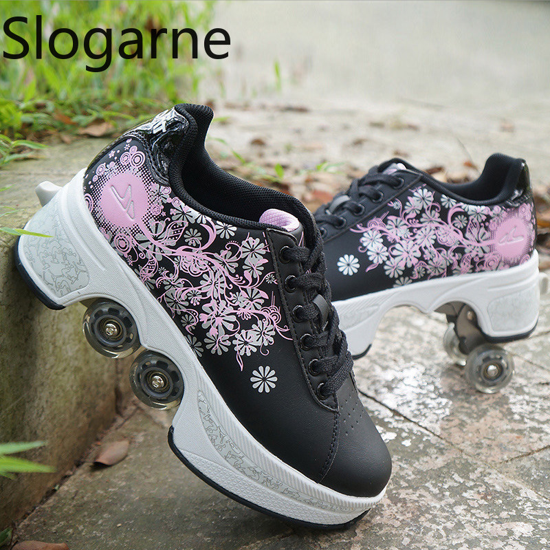 Zapatos de patines de 4 ruedas - Men Shoes Size reseña y precio