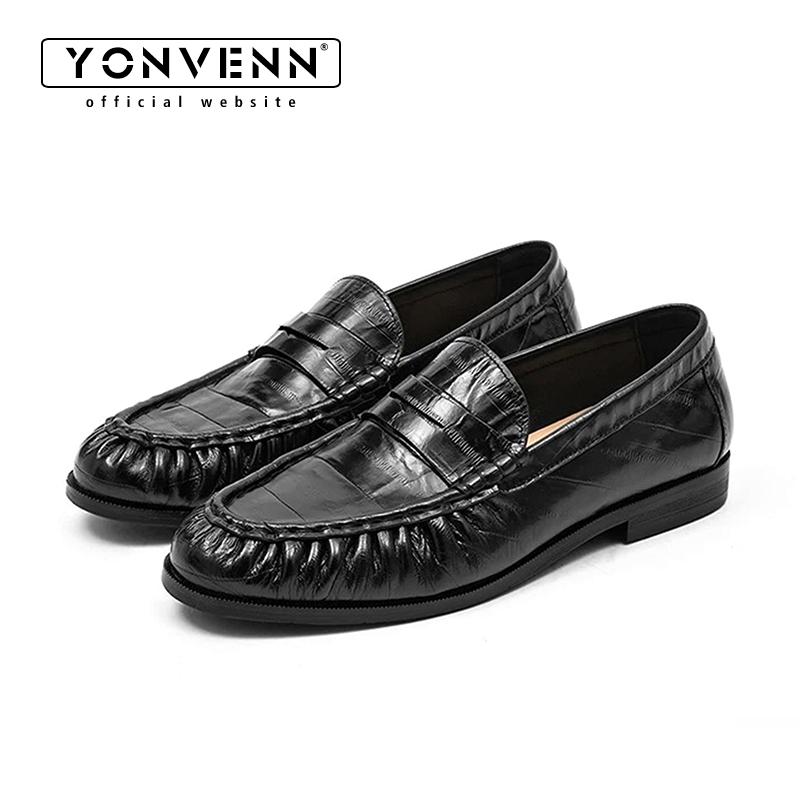 Mocasines perlados de piel de  - Men Shoes Boss reseña y precio