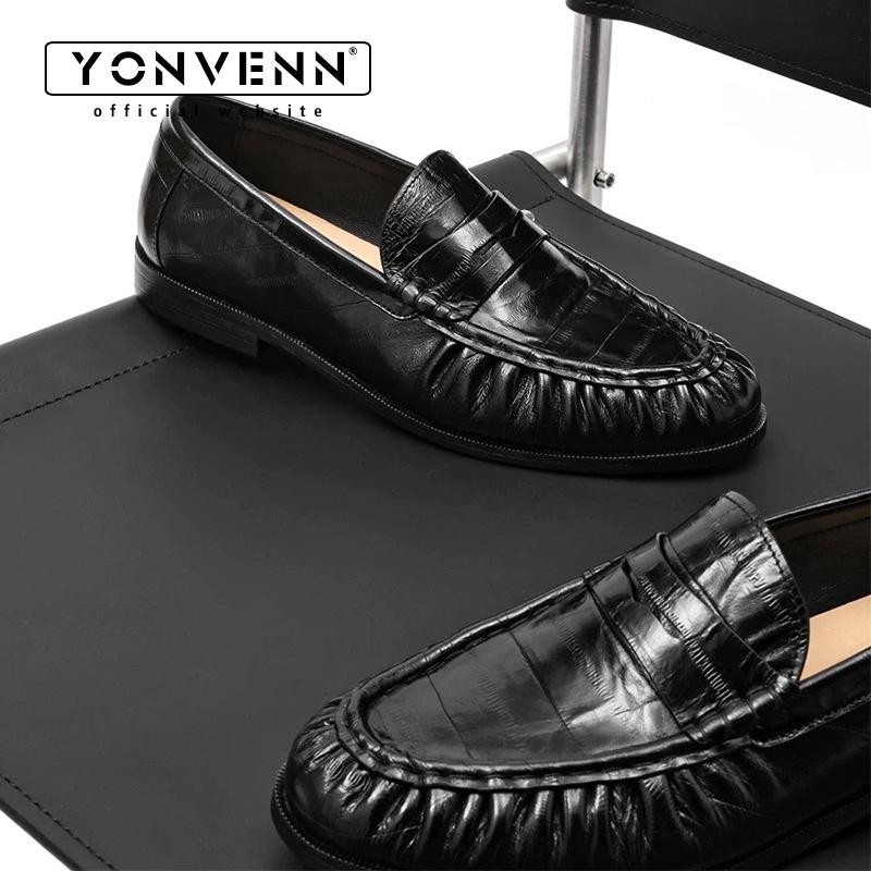 Mocasines perlados de piel de  - Men Shoes Boss reseña y precio