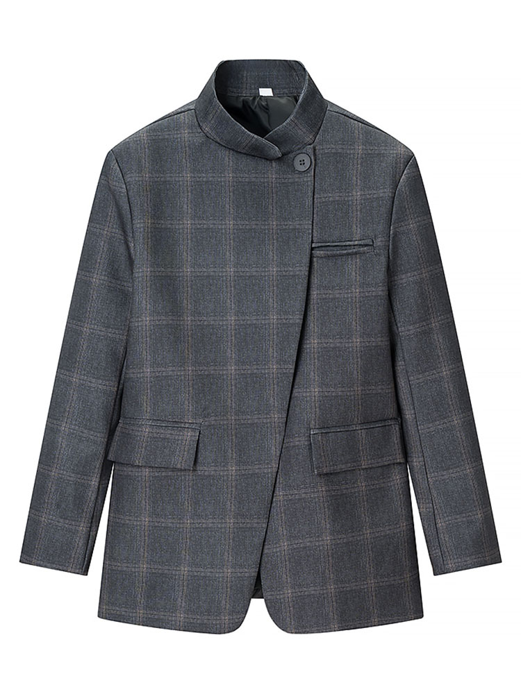 Blazer a Cuadros para Mujer, C - Men Shoes Jd reseña y precio