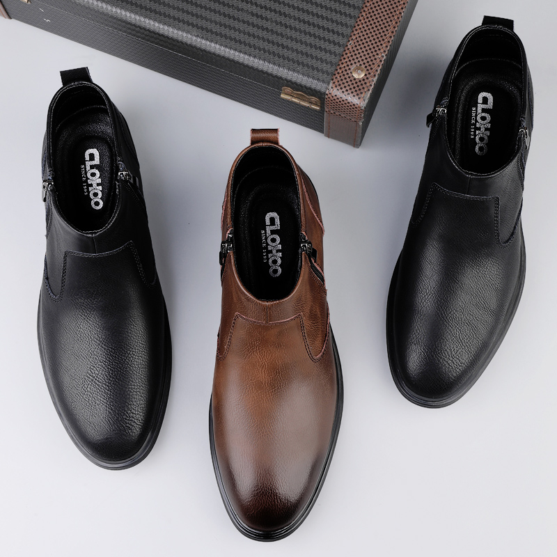 CLOHOO Botas de hombre hechas  - Men Shoes Boss reseña y precio