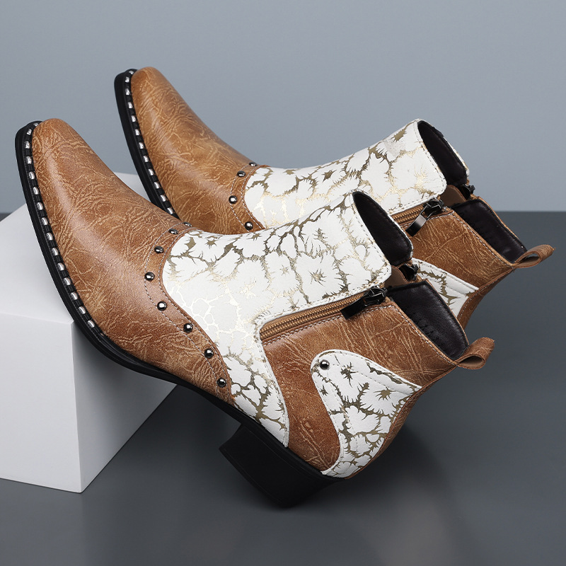 Zapatos de cuero de caña alta  - Men'S Shoes Brogues reseña y precio